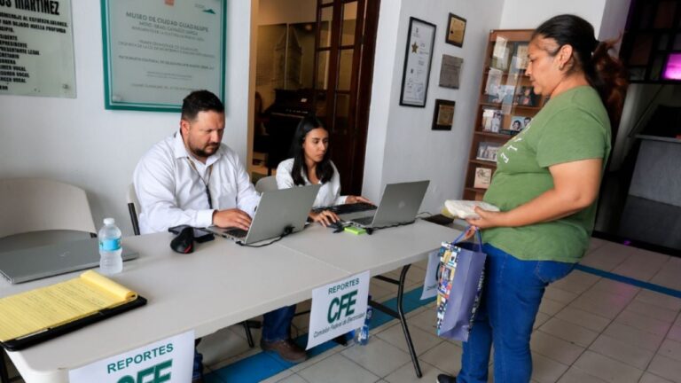 Guadalupe y CFE instalan módulo de atención ciudadana por cortes de luz tras tormenta