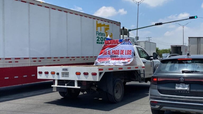 Transportistas de AMOTAC se manifiestan en Nuevo León: denuncian robos, secuestros y extorsiones en carreteras