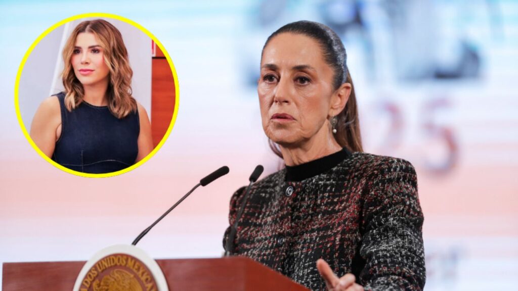 Sheinbaum pide a Marina del Pilar explicar audios sobre reunión en Panamá Presidenta Claudia Sheinbaum durante conferencia matutina en Quintana Roo solicitando explicaciones a gobernadora de Baja California