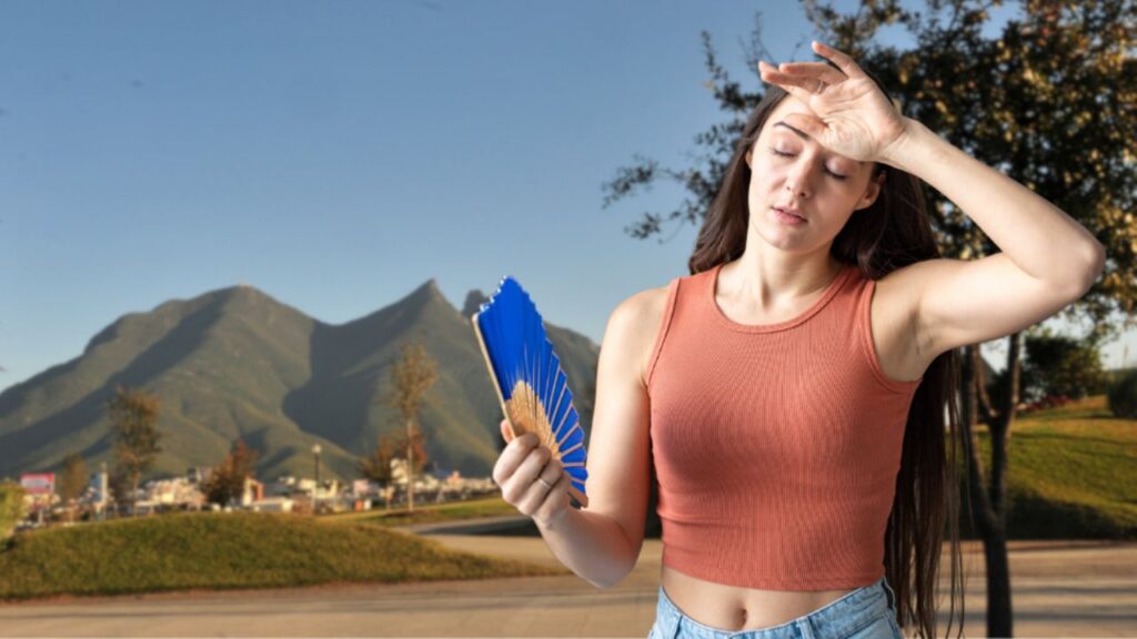 Nuevo León enfrentará otra semana de calor extremo con hasta 39°C Termómetro marcando altas temperaturas bajo el sol intenso en Nuevo León durante ola de calor