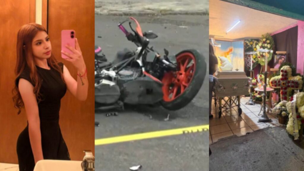 Escena de accidente vial en Guadalajara donde una joven motociclista perdió la vida tras evadir un operativo policial