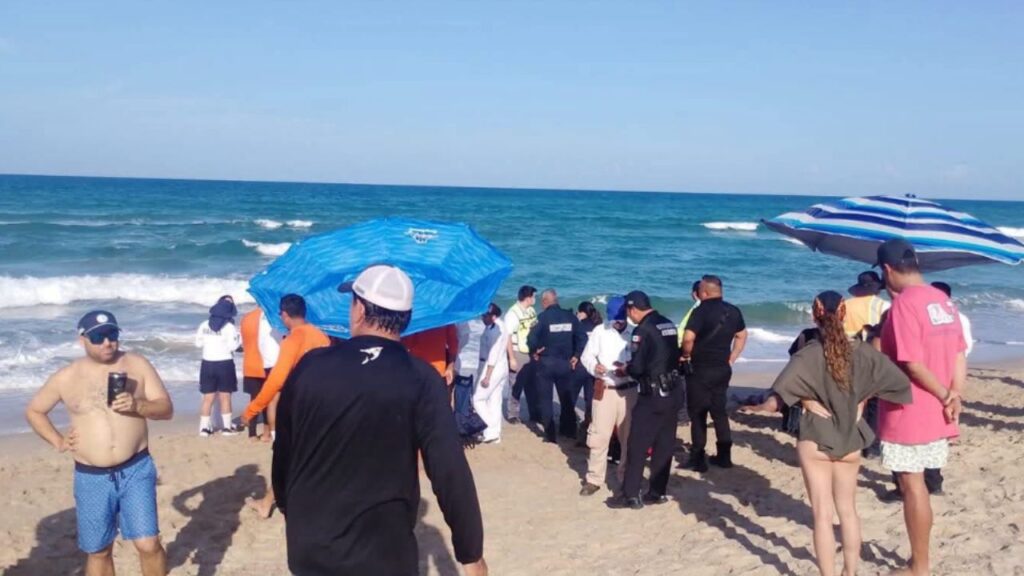 Operativo de rescate en playa de Altamira, Tamaulipas, tras ahogamiento de turista regio