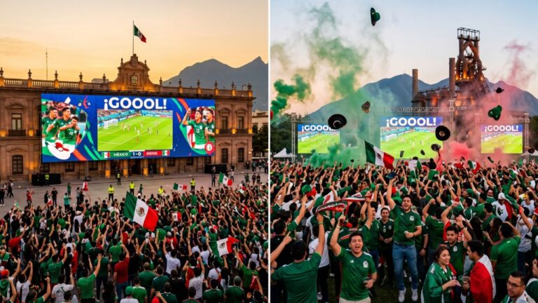 Cuatro municipios de Nuevo León instalarán pantallas gigantes para México vs Inglaterra en el Mundial 2026 Cuatro municipios de Nuevo León instalarán pantallas gigantes para México vs Inglaterra en el Mundial 2026
