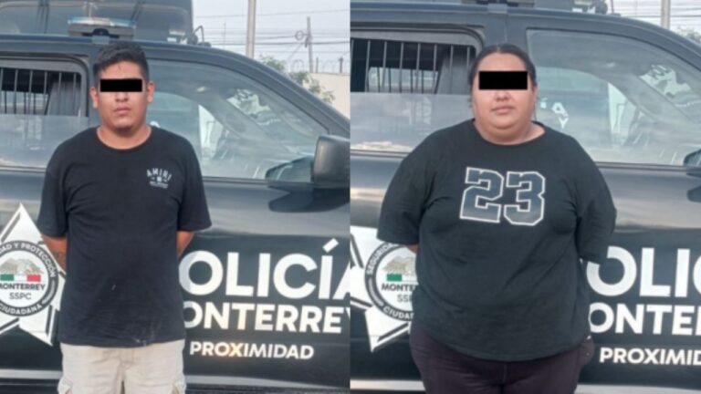 Detienen a pareja con auto robado en Monterrey tras ser identificados por cámaras del C4 Detienen a pareja con auto robado en Monterrey tras ser identificados por cámaras del C4