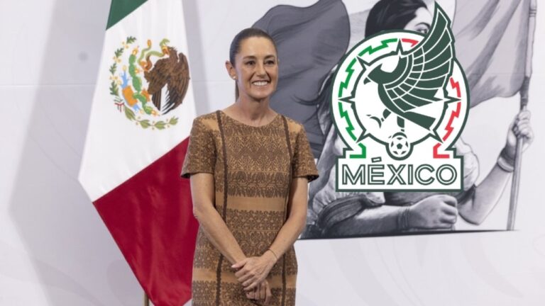 Sheinbaum presencia el México vs. Inglaterra en pantalla gigante en Nezahualcóyotl