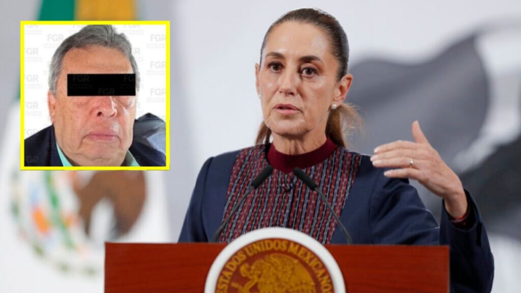 Presidenta Claudia Sheinbaum en conferencia matutina desde Palacio Nacional abordando la detención del exgobernador Ángel Aguirre por el caso Ayotzinapa