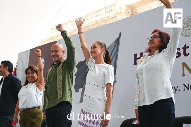 Sheinbaum en NL: $79,800 viviendas y tren a CDMX confirmados
